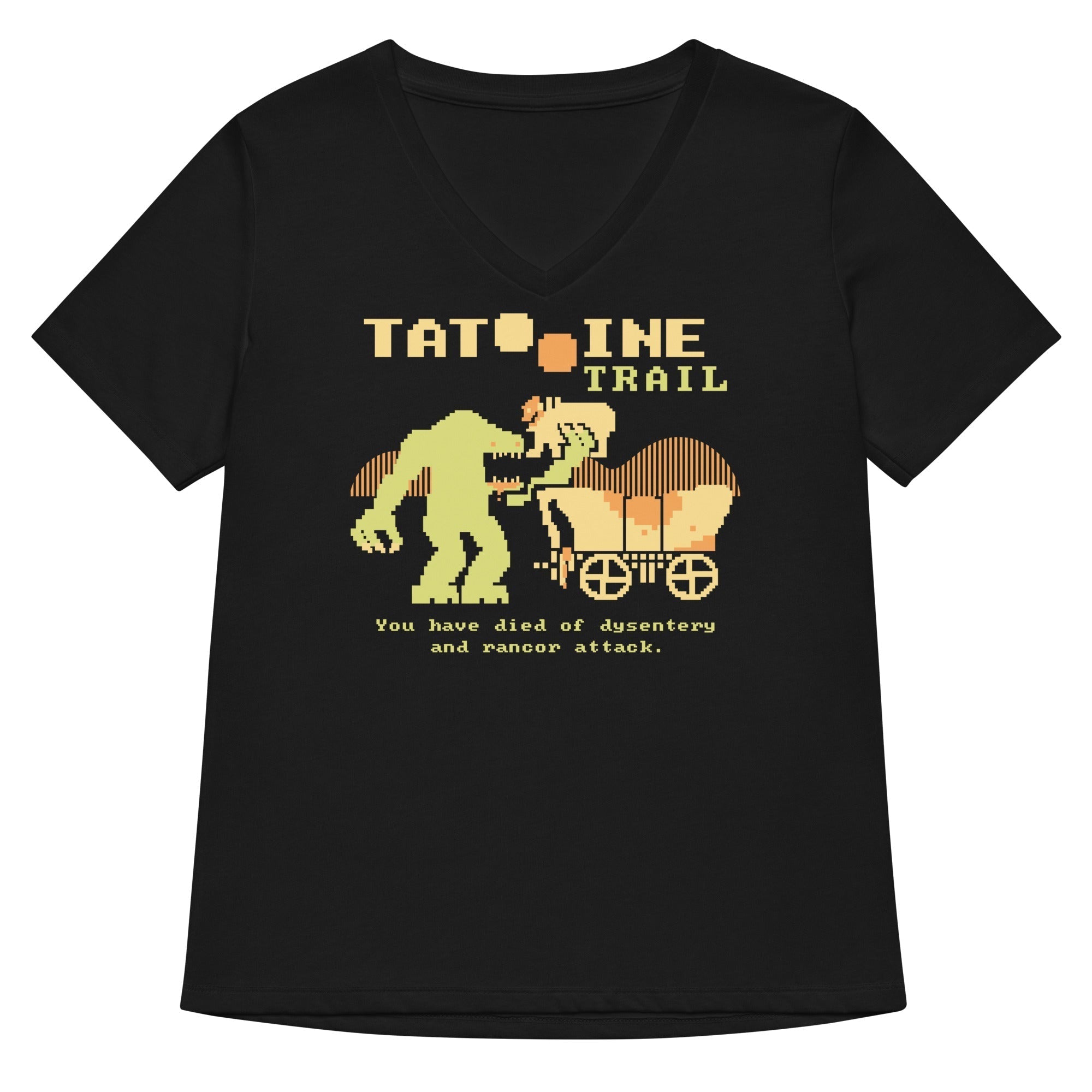 Tatooine Trail Women's V-Neck Tee Hoodie, Sweatshirt | CoreVibeTees.com (Image 4)