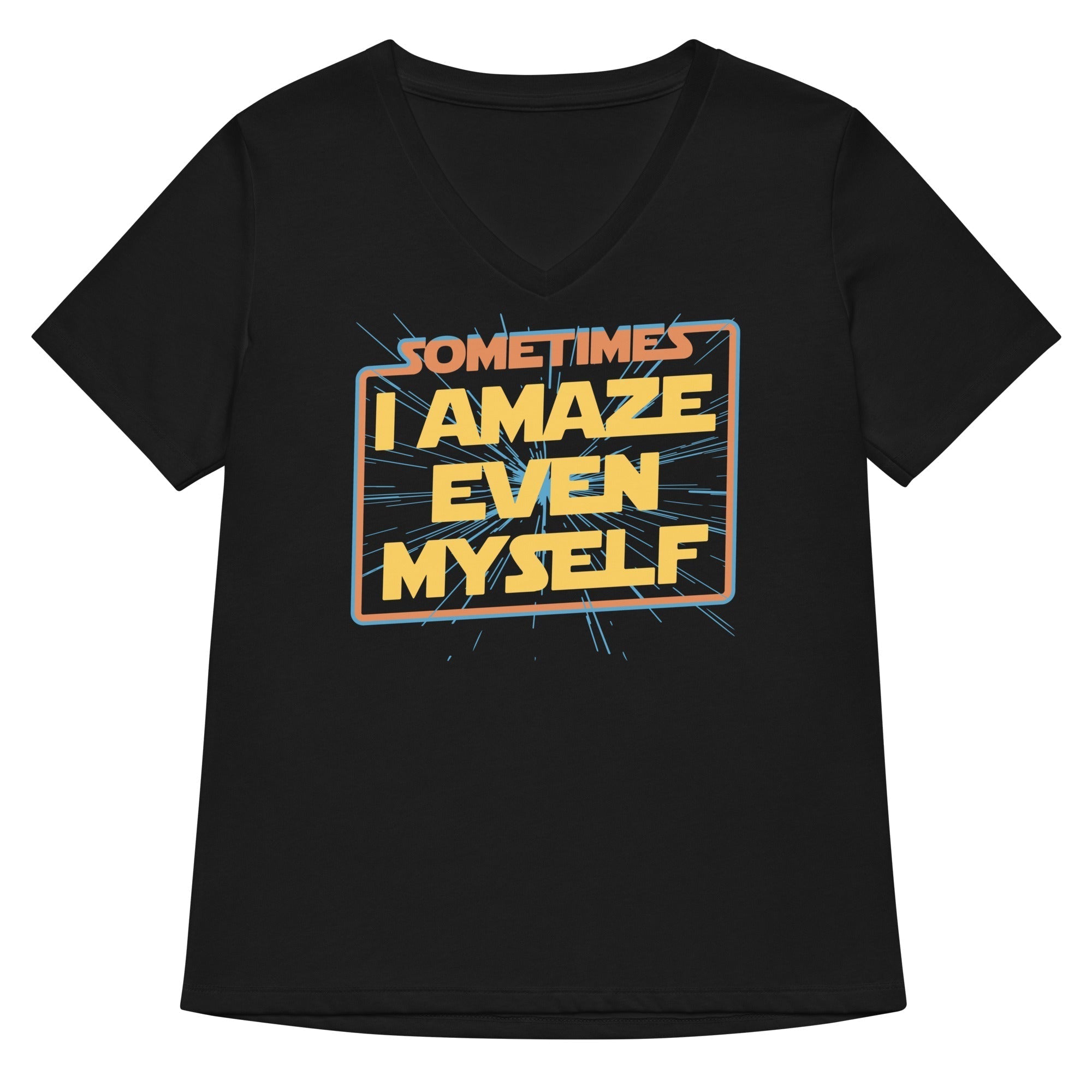 Sometimes I Even Amaze Myself Women's V-Neck Tee Hoodie, Sweatshirt | CoreVibeTees.com (Image 3)