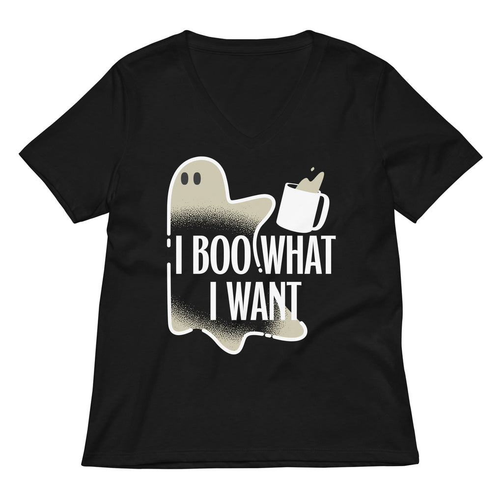 I Boo What I Want Women's V-Neck Tee Hoodie, Sweatshirt | CoreVibeTees.com (Image 1)