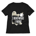 I Boo What I Want Women's V-Neck Tee Hoodie, Sweatshirt | CoreVibeTees.com (Image 1)