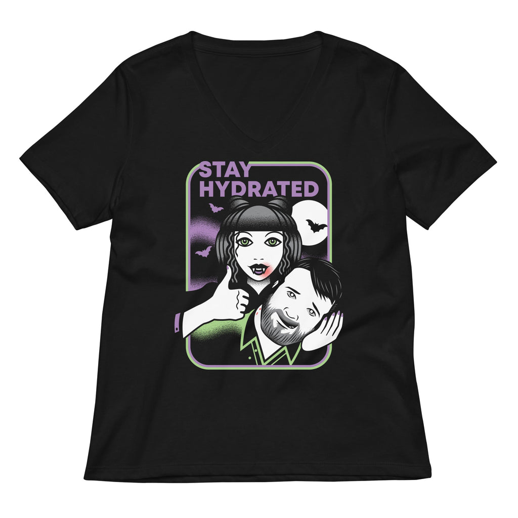 Stay Hydrated Women's V-Neck Tee Hoodie, Sweatshirt | CoreVibeTees.com (Image 1)