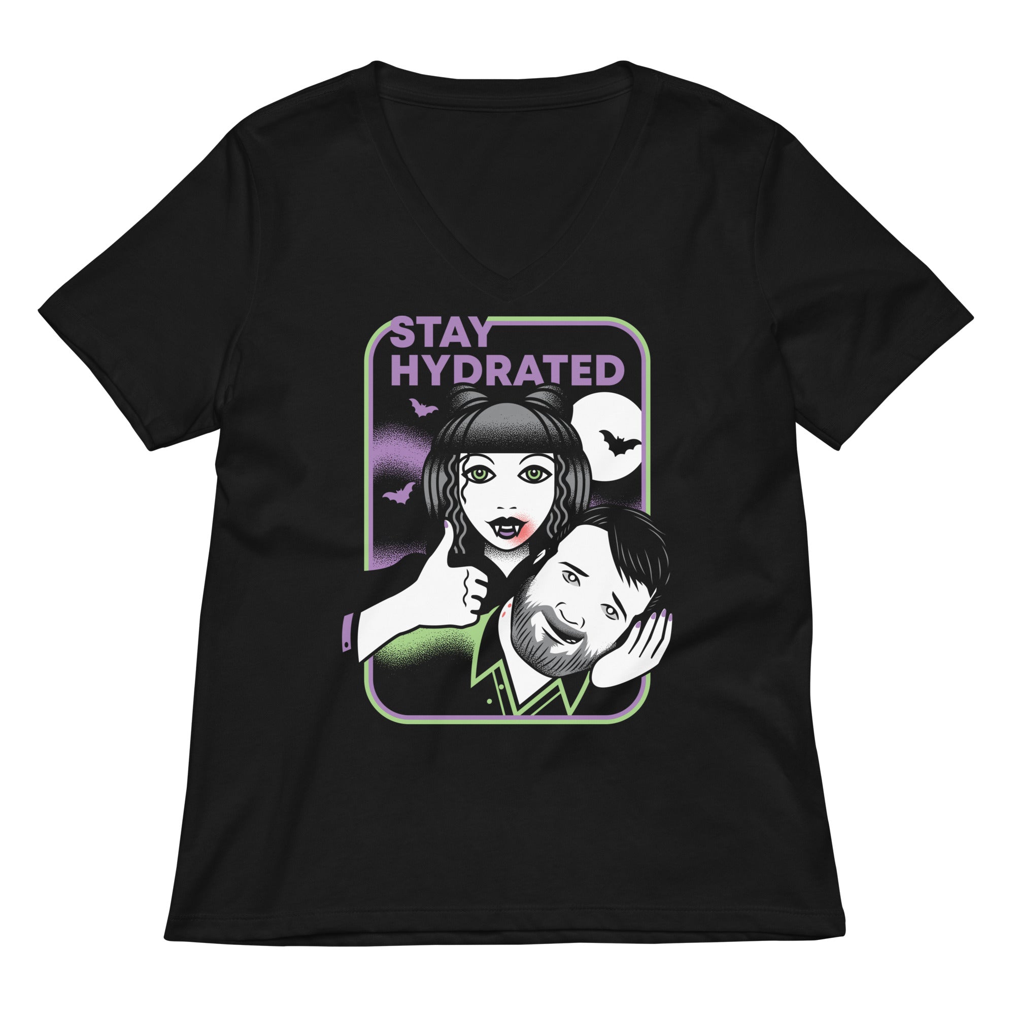 Stay Hydrated Women's V-Neck Tee Hoodie, Sweatshirt | CoreVibeTees.com (Image 1)