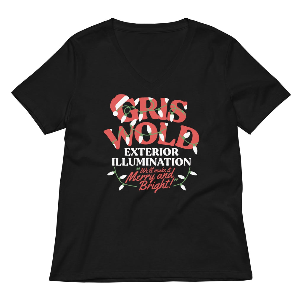 Griswold Exterior Illumination Women's V-Neck Tee Hoodie, Sweatshirt | CoreVibeTees.com (Image 2)