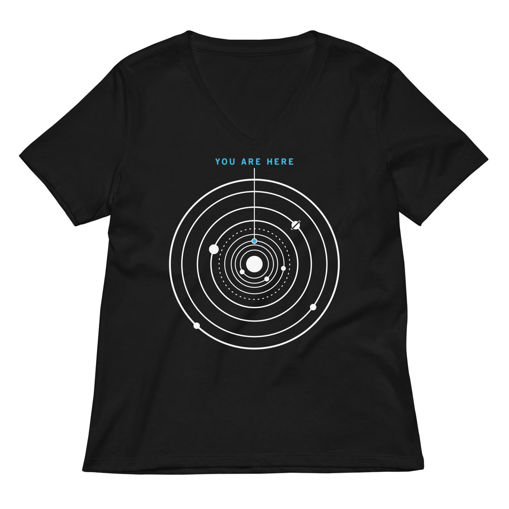You Are Here Women's V-Neck Tee Hoodie, Sweatshirt | CoreVibeTees.com (Image 3)