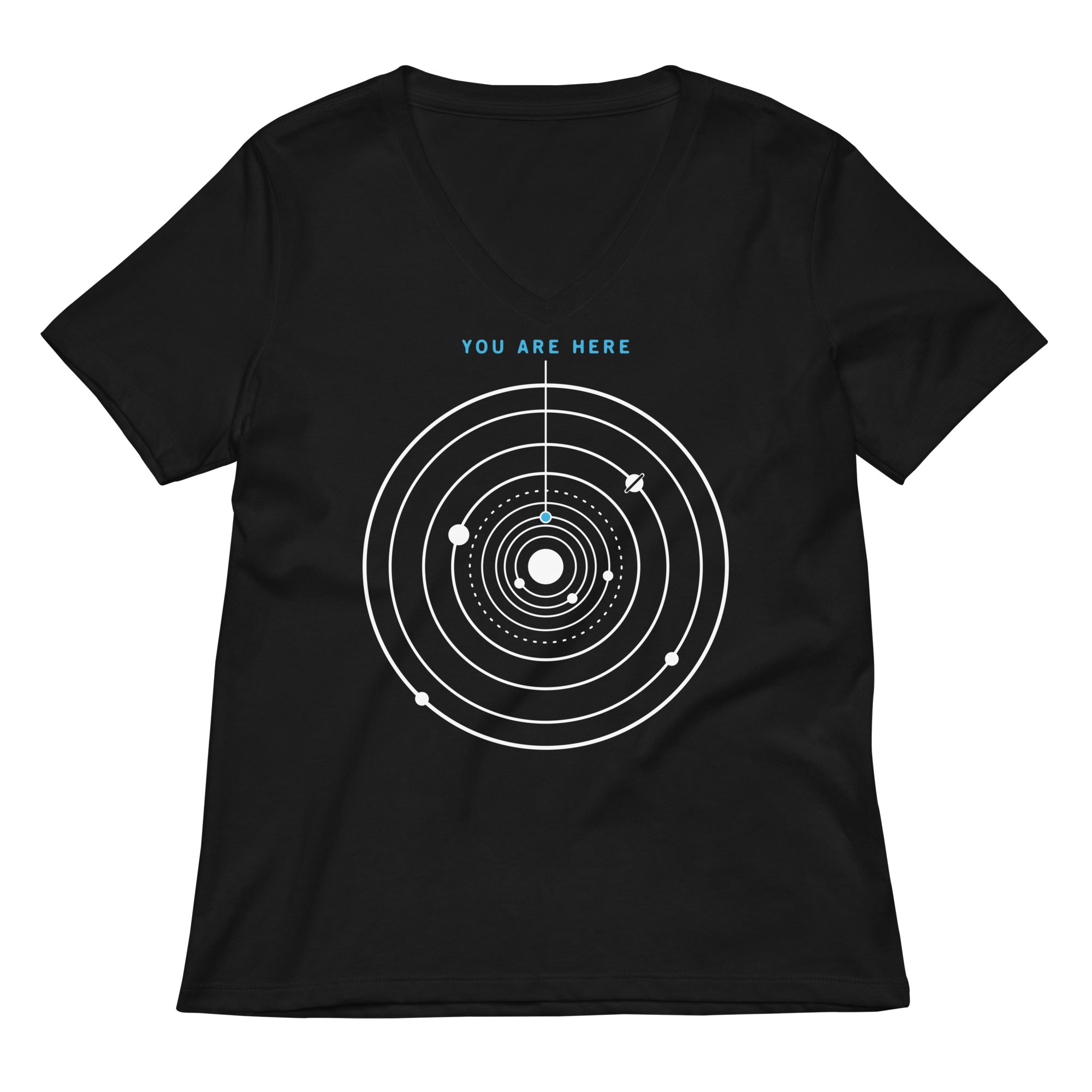 You Are Here Women's V-Neck Tee Hoodie, Sweatshirt | CoreVibeTees.com (Image 3)