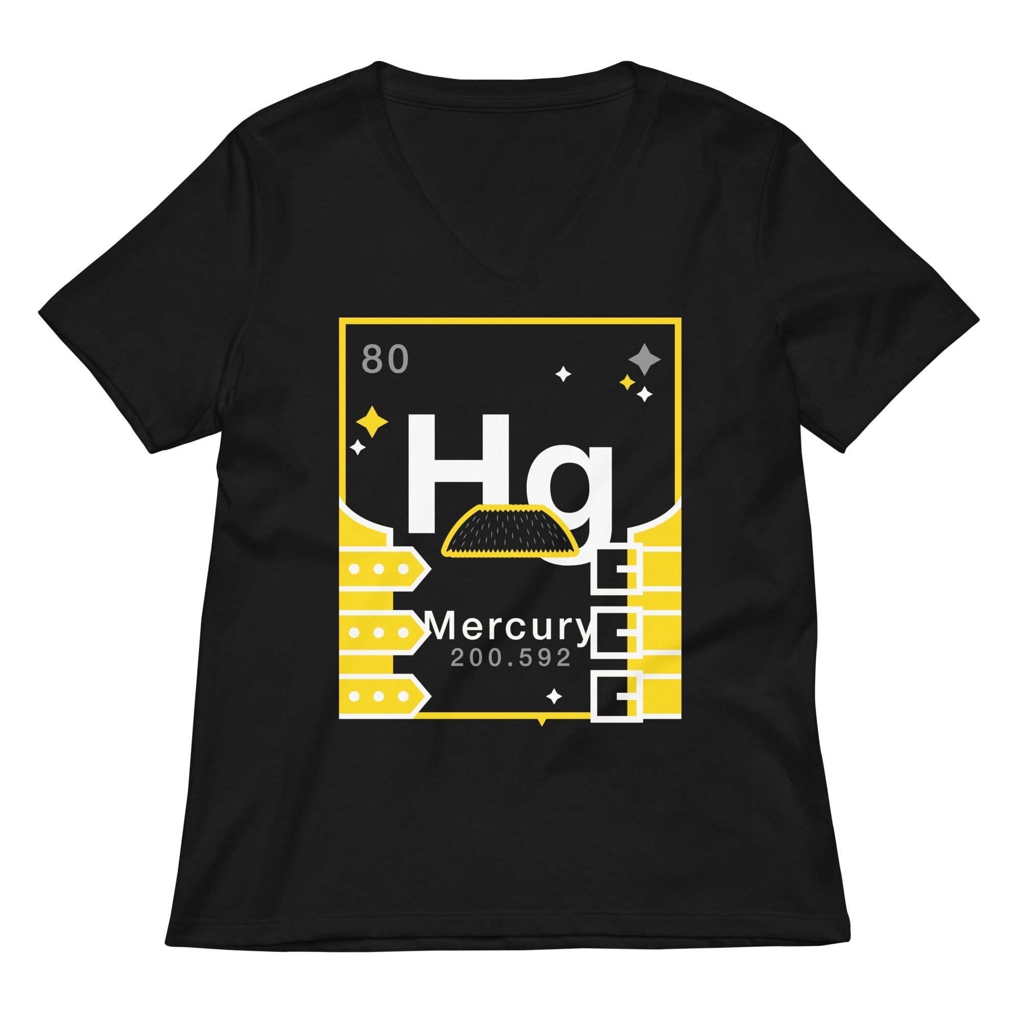 Mercury Element Women's V-Neck Tee Hoodie, Sweatshirt | CoreVibeTees.com (Image 3)