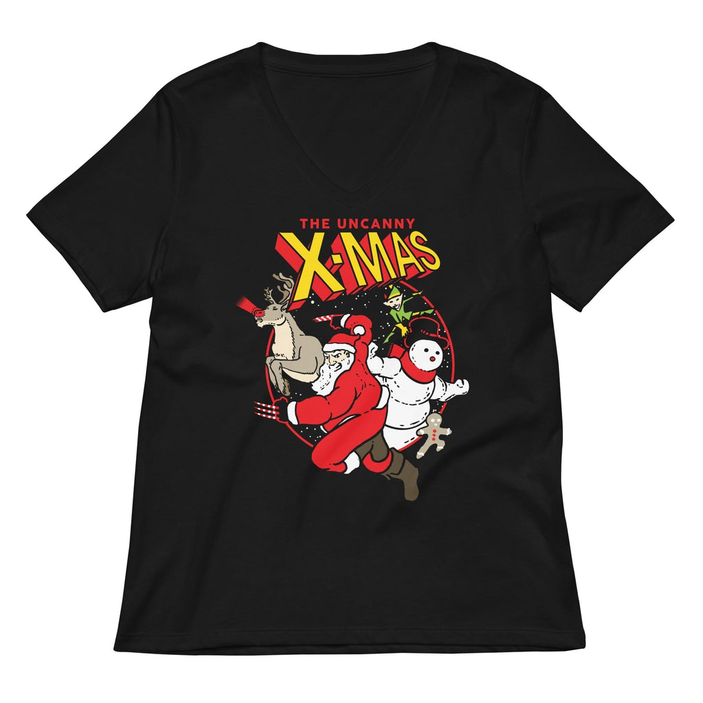 The Uncanny X-Mas Women's V-Neck Tee Hoodie, Sweatshirt | CoreVibeTees.com (Image 1)