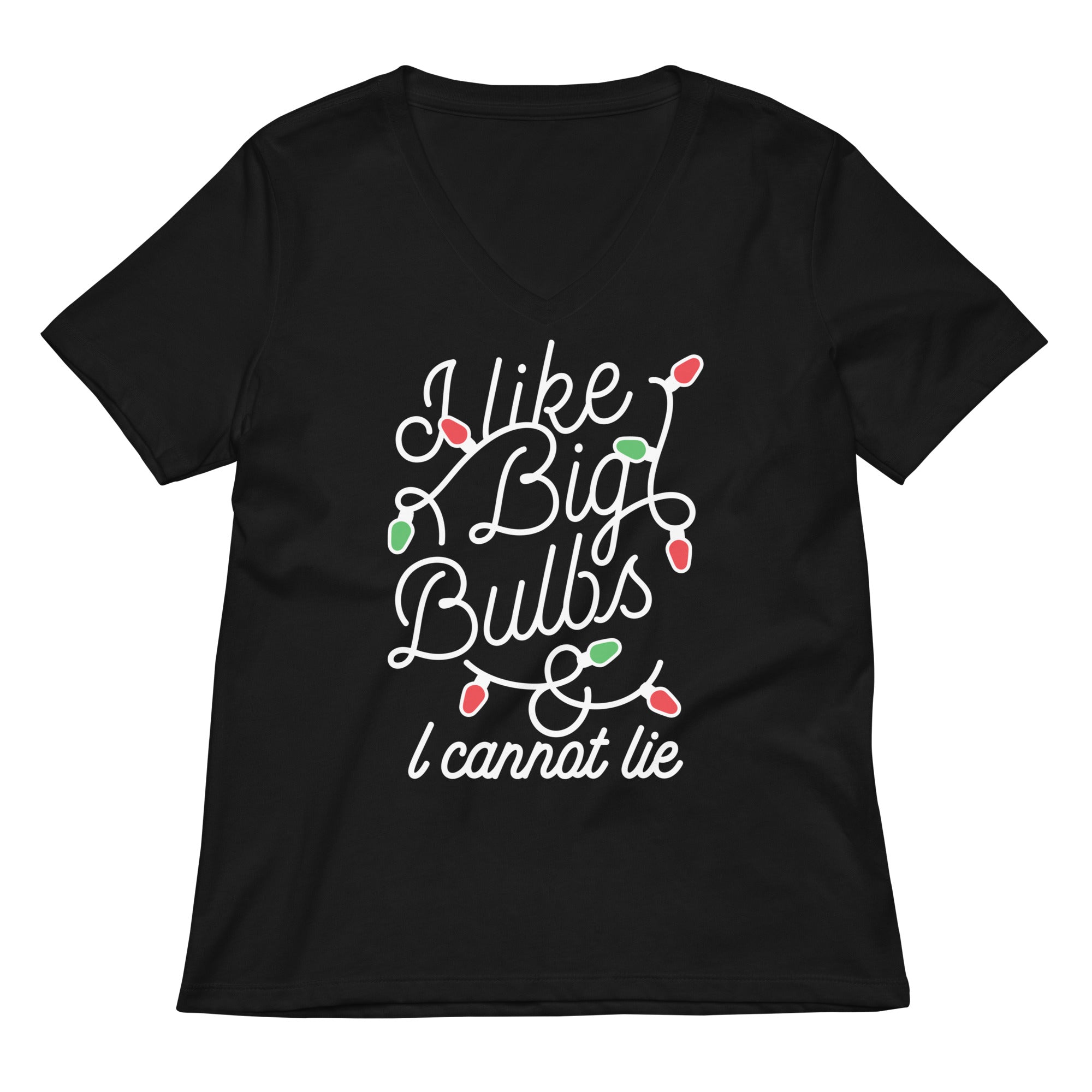 I Like Big Bulbs & I Cannot Lie Women's V-Neck Tee Hoodie, Sweatshirt | CoreVibeTees.com (Image 1)