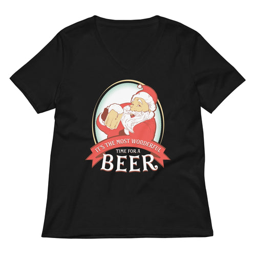 It's the Most Wonderful Time Women's V-Neck Tee Hoodie, Sweatshirt | CoreVibeTees.com (Image 1)