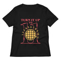 Turn It Up To 11 Women's V-Neck Tee Hoodie, Sweatshirt | CoreVibeTees.com (Image 1)