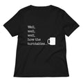 Well, Well, Well, How The Turntables Women's V-Neck Tee Hoodie, Sweatshirt | CoreVibeTees.com (Image 1)