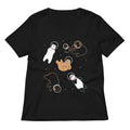 Bears In Space Women's V-Neck Tee Hoodie, Sweatshirt | CoreVibeTees.com (Image 1)
