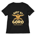 Body By Goro Women's V-Neck Tee Hoodie, Sweatshirt | CoreVibeTees.com (Image 1)