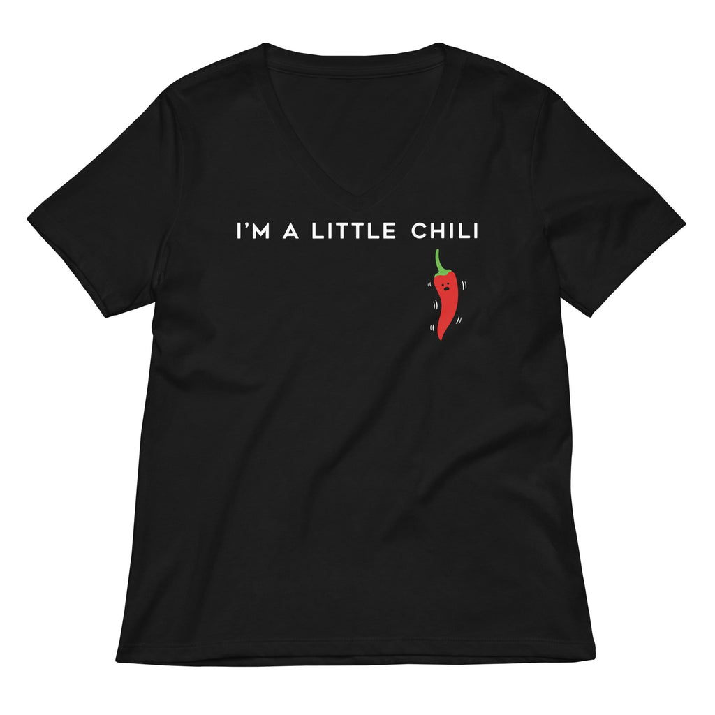 I'm A Little Chili Women's V-Neck Tee Hoodie, Sweatshirt | CoreVibeTees.com (Image 1)