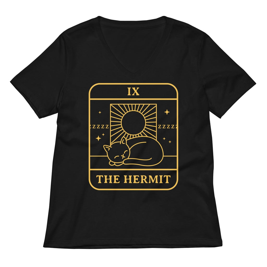 The Hermit Women's V-Neck Tee Hoodie, Sweatshirt | CoreVibeTees.com (Image 2)