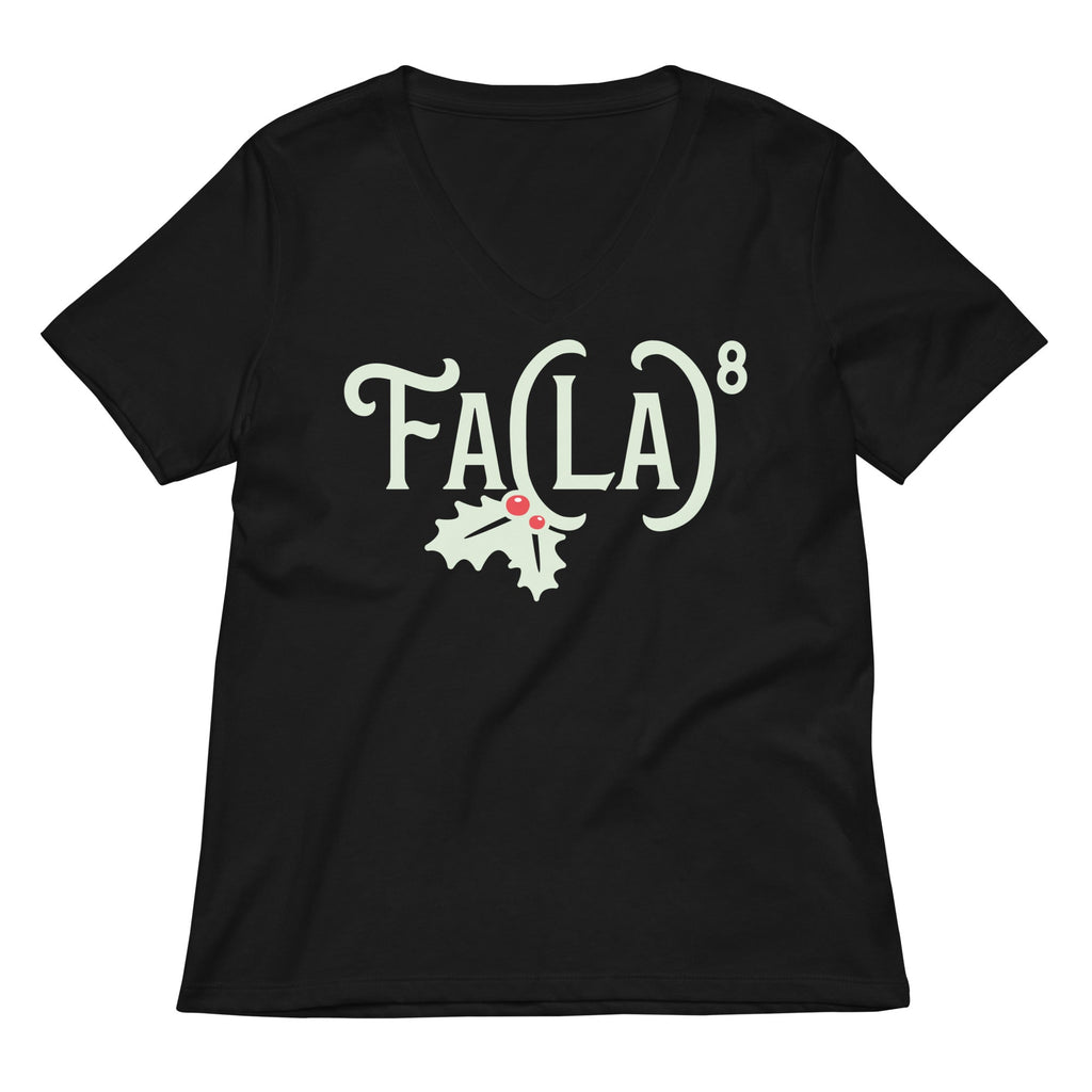 Fa LaLaLaLaLaLaLaLa Women's V-Neck Tee Hoodie, Sweatshirt | CoreVibeTees.com (Image 2)