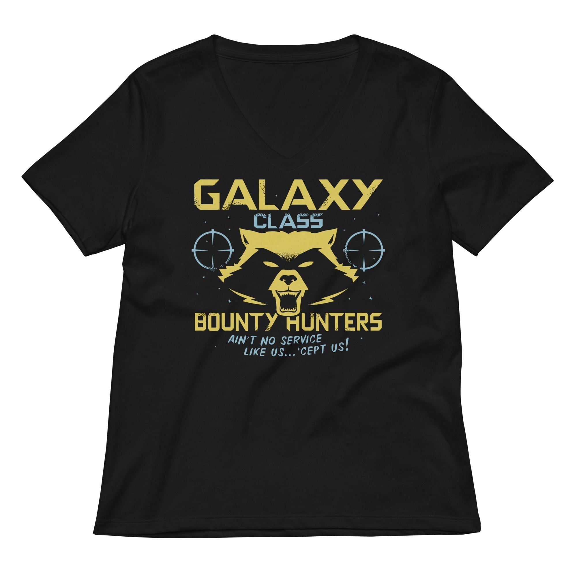 Galaxy Class Bounty Hunters Women's V-Neck Tee Hoodie, Sweatshirt | CoreVibeTees.com (Image 1)