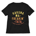 Hakuna Ma-Freakin-Tata Women's V-Neck Tee Hoodie, Sweatshirt | CoreVibeTees.com (Image 1)