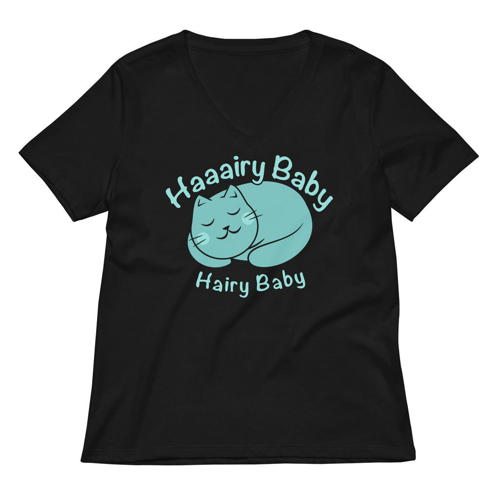 Hairy Baby Women's V-Neck Tee Hoodie, Sweatshirt | CoreVibeTees.com (Image 1)