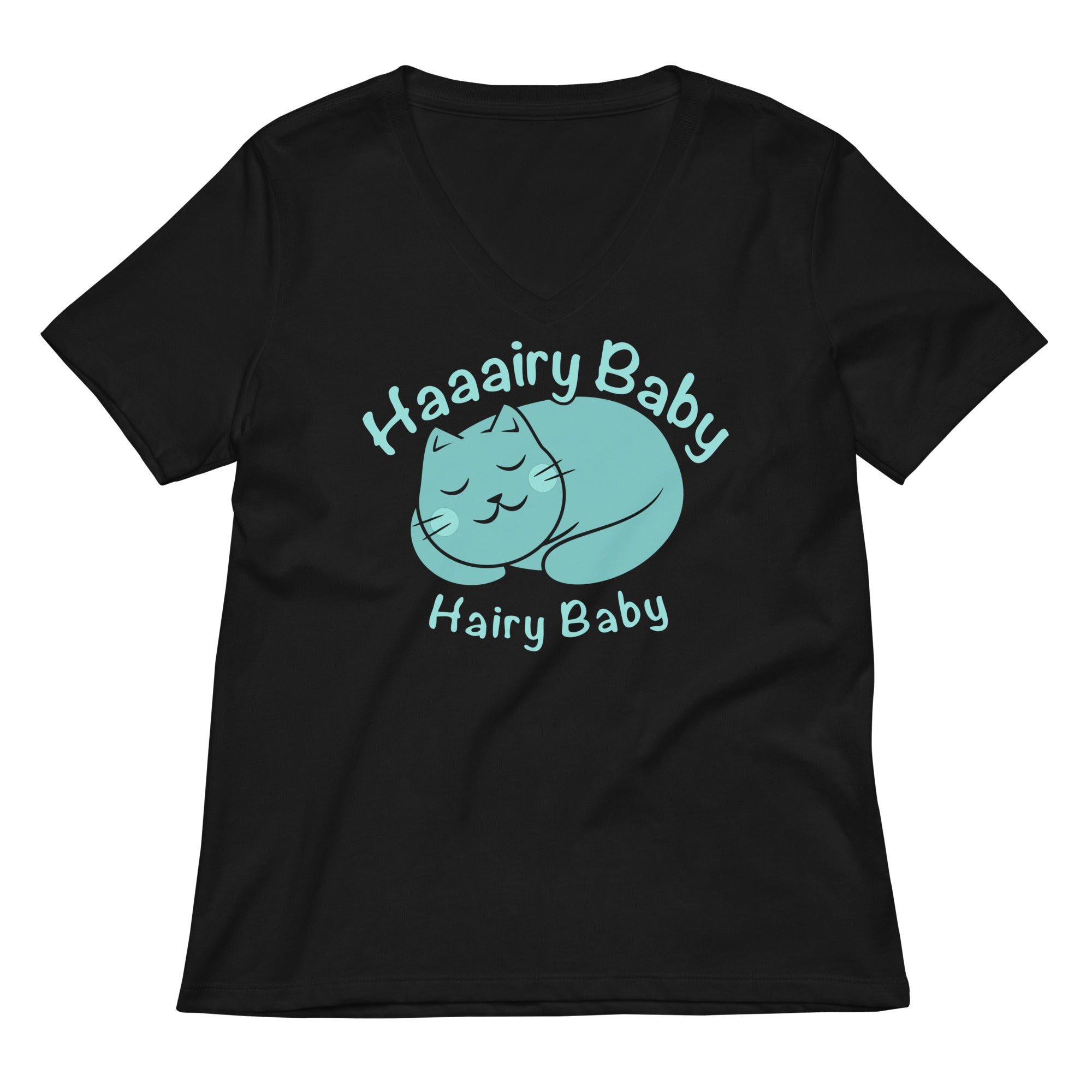 Hairy Baby Women's V-Neck Tee Hoodie, Sweatshirt | CoreVibeTees.com (Image 1)