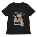 I'm All Booked Women's V-Neck Tee Hoodie, Sweatshirt | CoreVibeTees.com (Image 1)