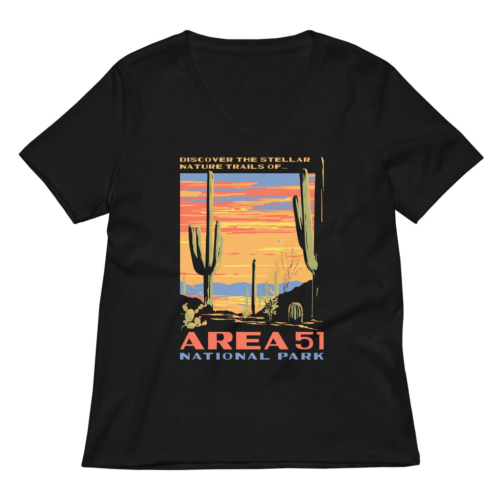 Area 51 National Park Women's V-Neck Tee Hoodie, Sweatshirt | CoreVibeTees.com (Image 1)