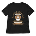 Easter Beagle Women's V-Neck Tee Hoodie, Sweatshirt | CoreVibeTees.com (Image 1)
