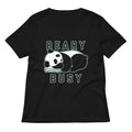Beary Busy Women's V-Neck Tee Hoodie, Sweatshirt | CoreVibeTees.com (Image 1)