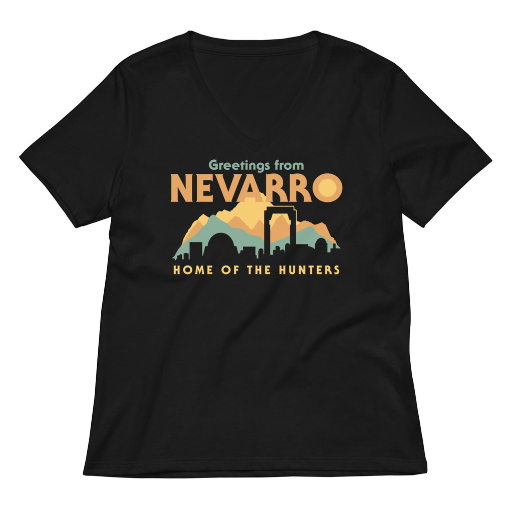 Greetings From Nevarro Women's V-Neck Tee Hoodie, Sweatshirt | CoreVibeTees.com (Image 1)