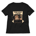 Dam Good Coffee Women's V-Neck Tee Hoodie, Sweatshirt | CoreVibeTees.com (Image 1)