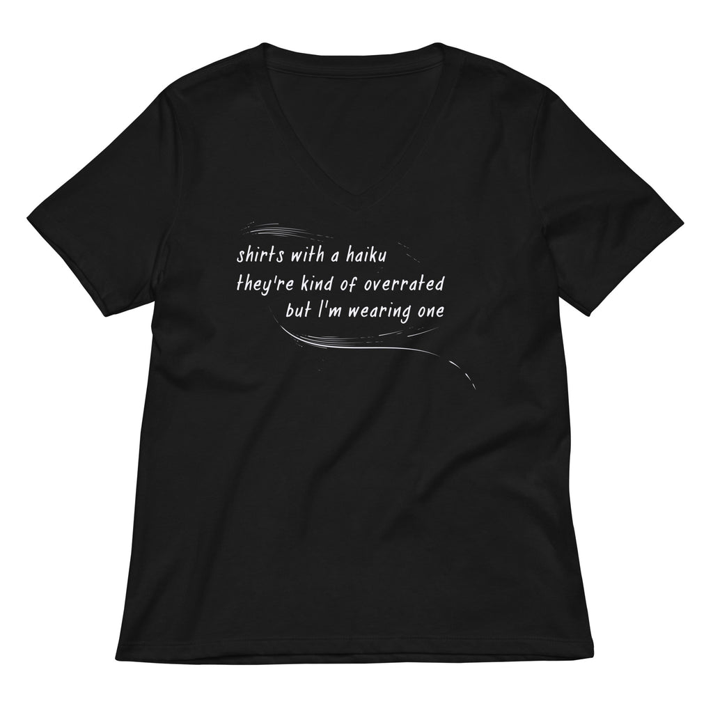 Haiku Women's V-Neck Tee Hoodie, Sweatshirt | CoreVibeTees.com (Image 1)