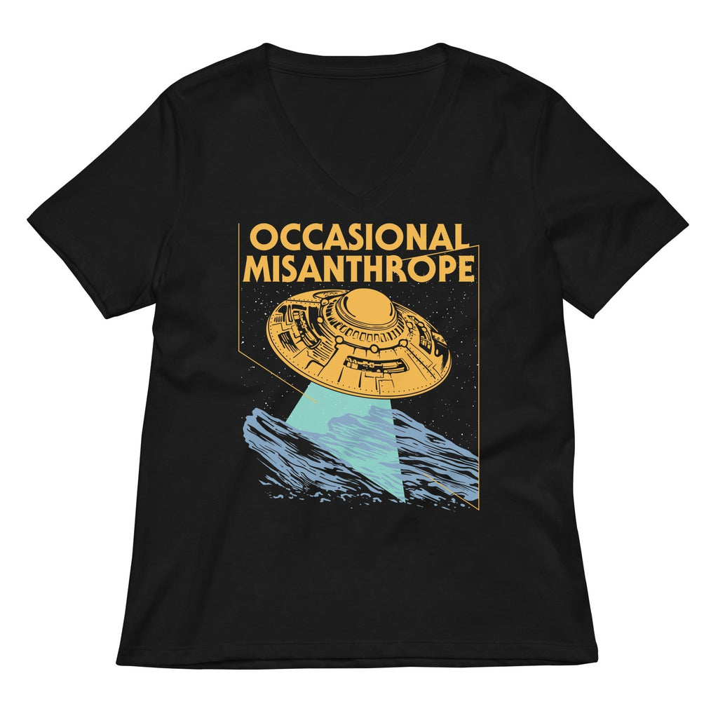 Occasional Misanthrope Women's V-Neck Tee Hoodie, Sweatshirt | CoreVibeTees.com (Image 1)