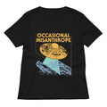 Occasional Misanthrope Women's V-Neck Tee Hoodie, Sweatshirt | CoreVibeTees.com (Image 1)