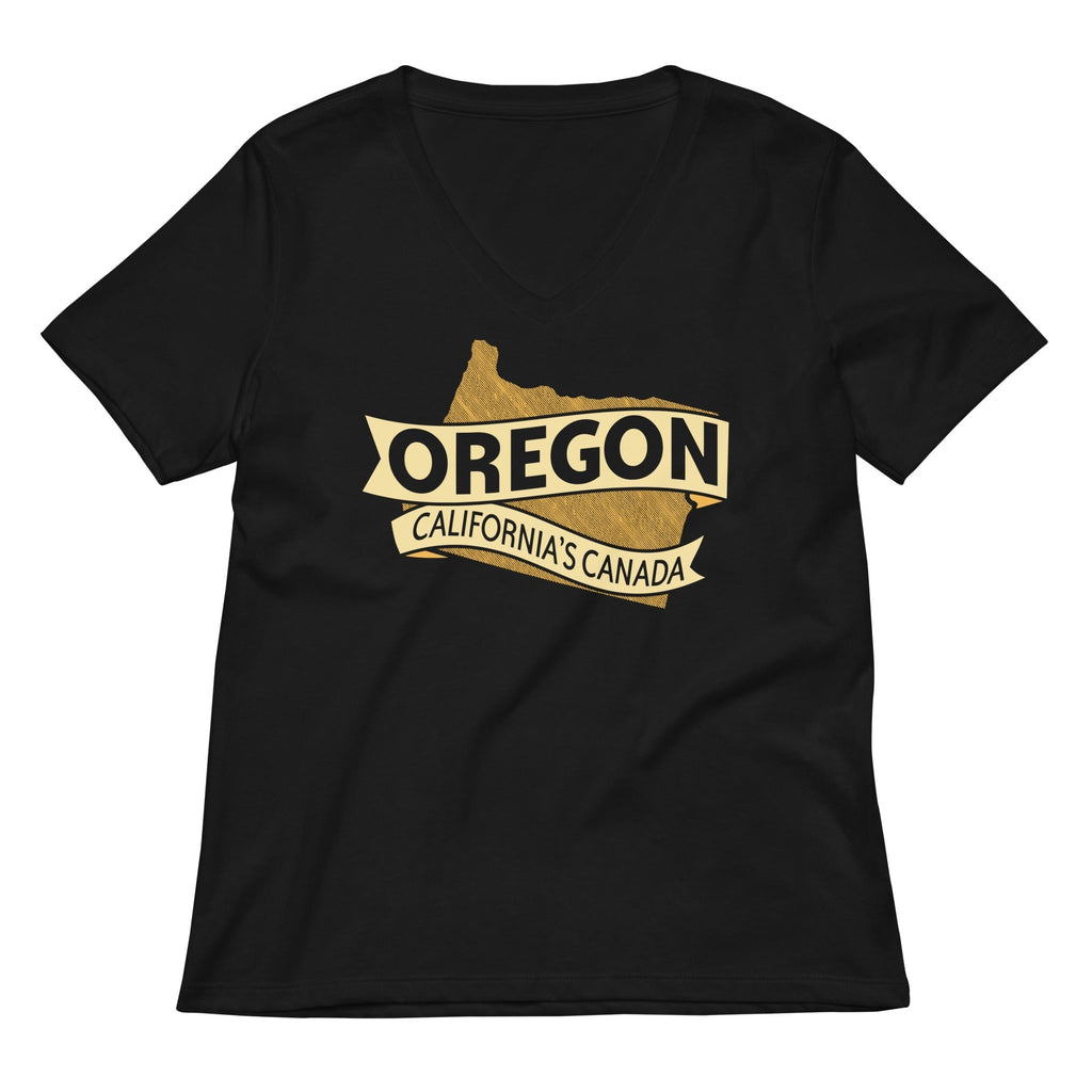 Oregon California's Canada Women's V-Neck Tee Hoodie, Sweatshirt | CoreVibeTees.com (Image 1)
