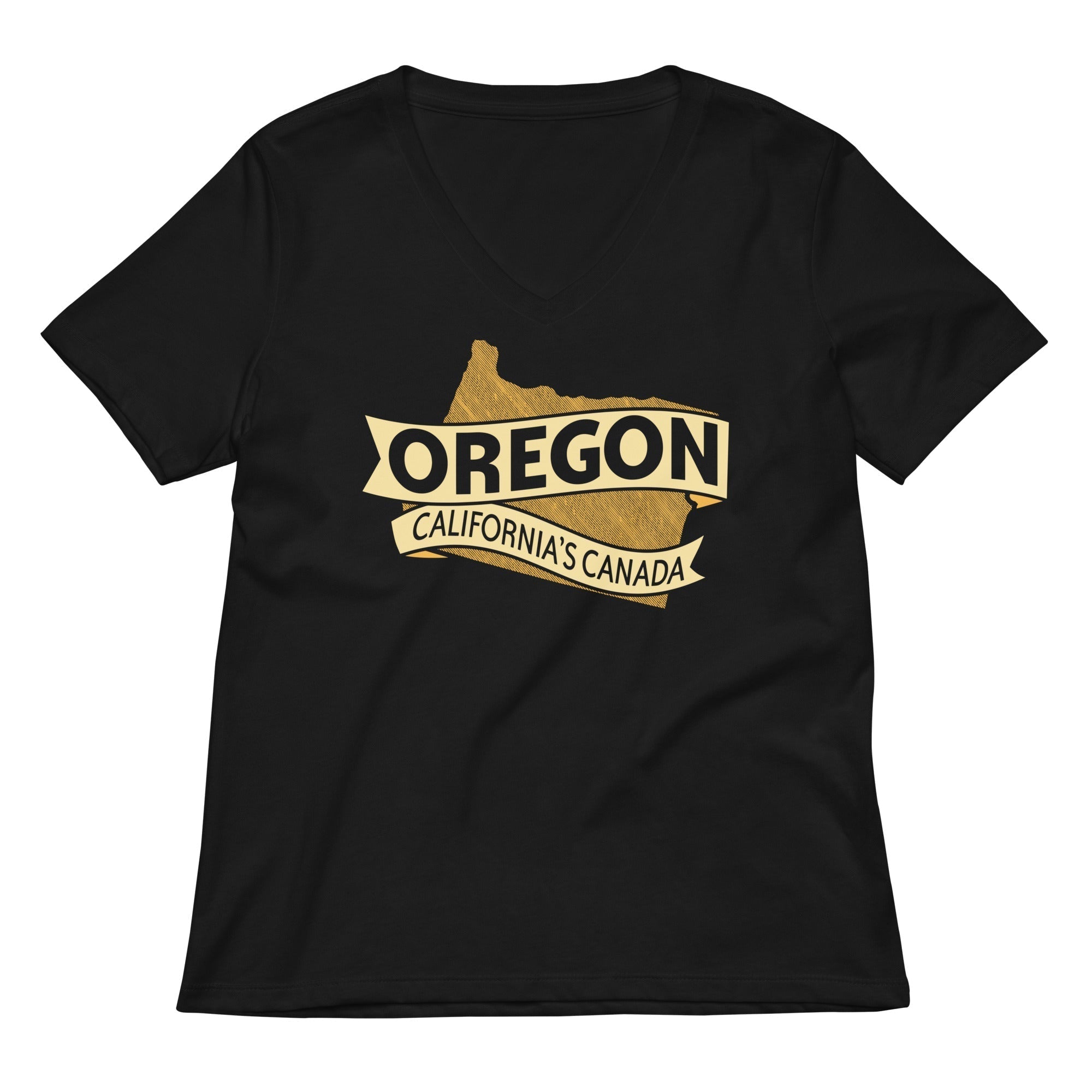 Oregon California's Canada Women's V-Neck Tee Hoodie, Sweatshirt | CoreVibeTees.com (Image 1)