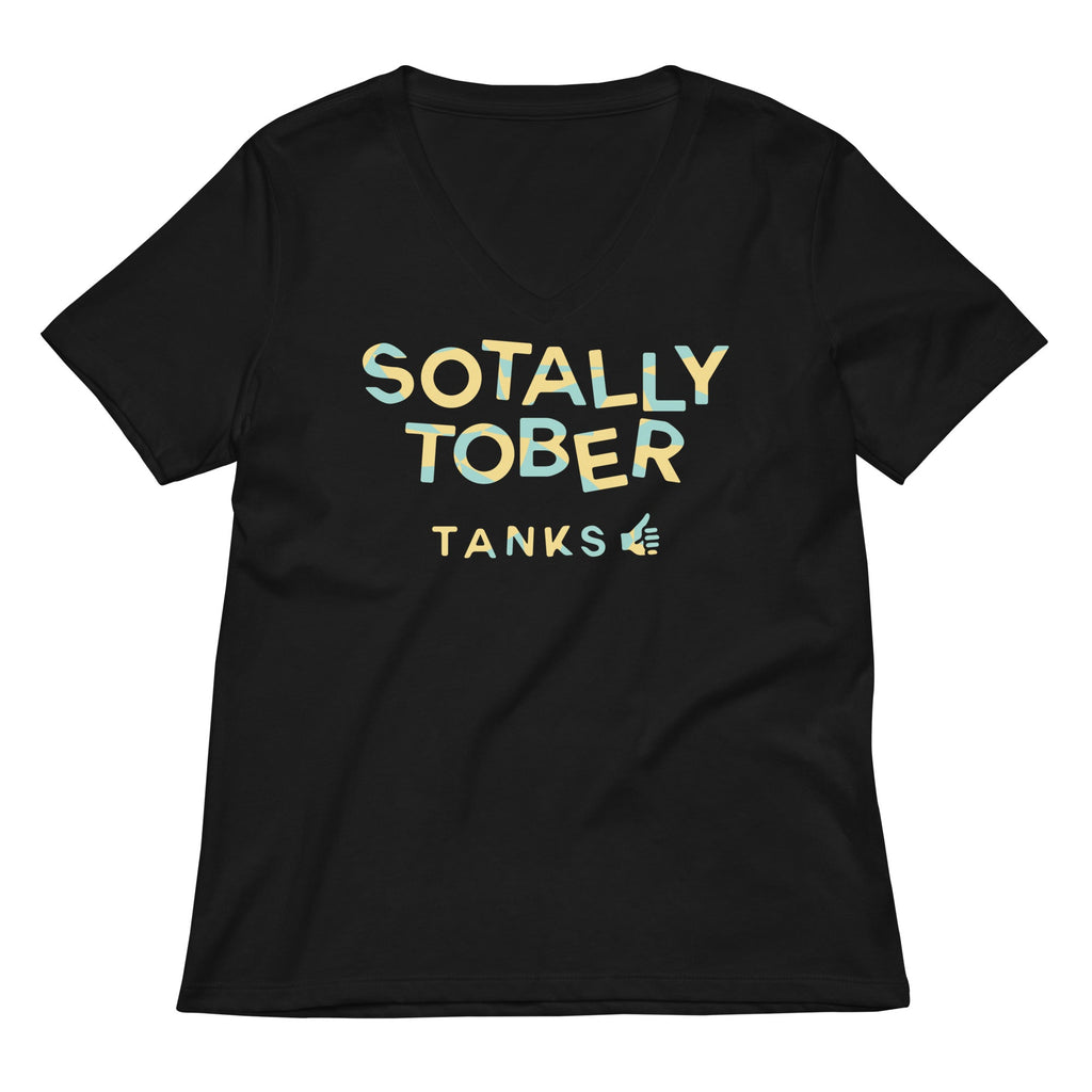Sotally Tober Women's V-Neck Tee Hoodie, Sweatshirt | CoreVibeTees.com (Image 1)