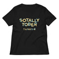 Sotally Tober Women's V-Neck Tee Hoodie, Sweatshirt | CoreVibeTees.com (Image 1)