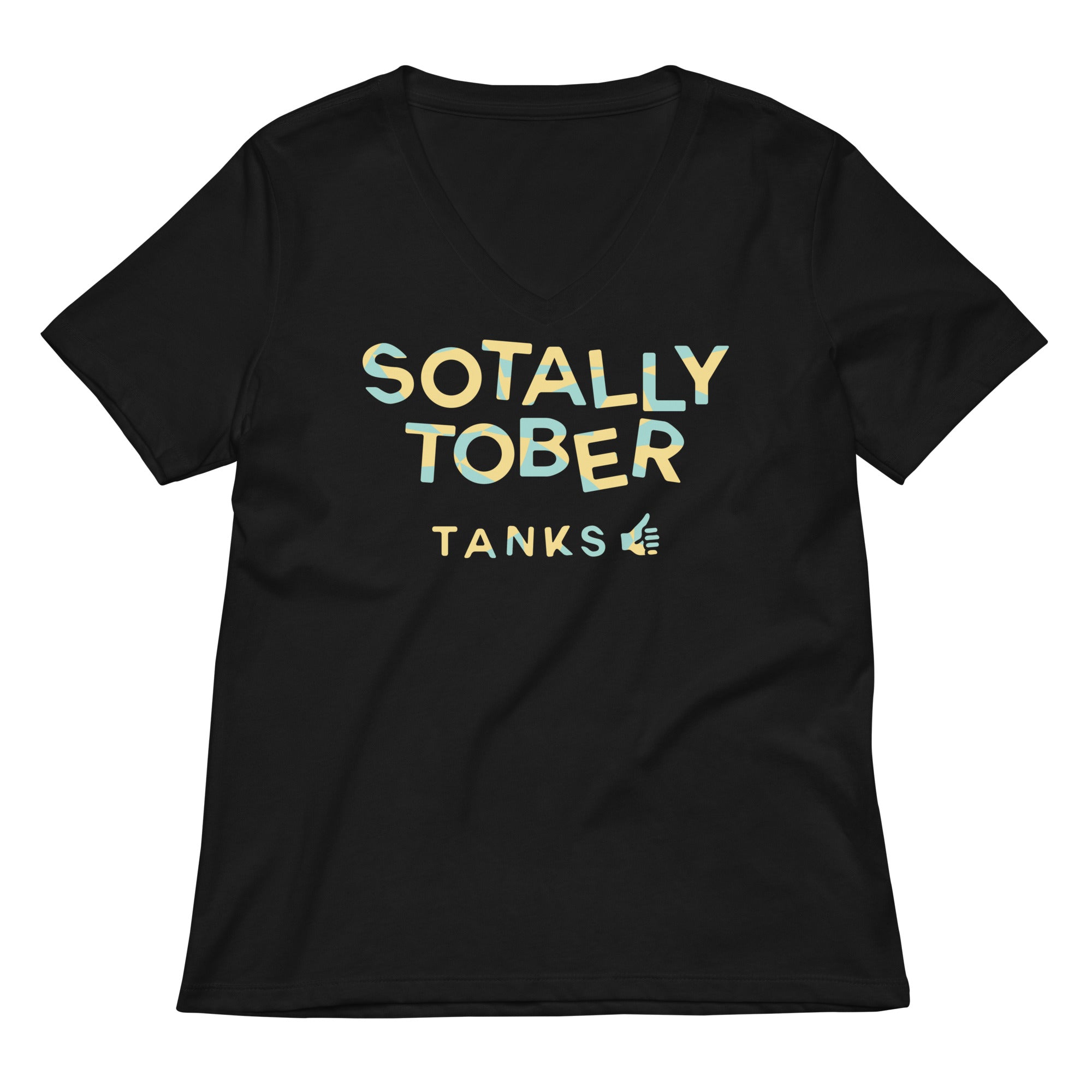 Sotally Tober Women's V-Neck Tee Hoodie, Sweatshirt | CoreVibeTees.com (Image 1)