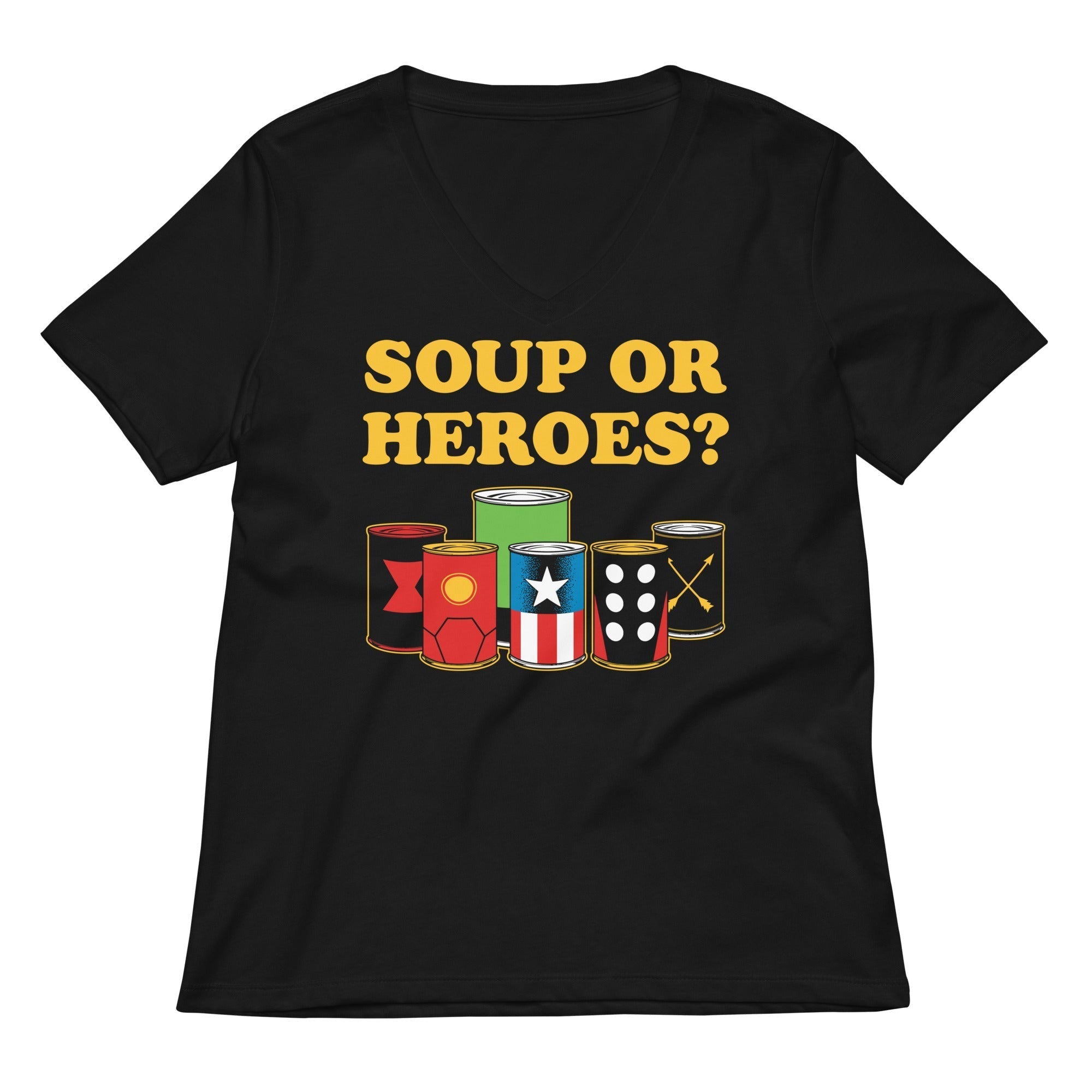 Soup Or Hero? Women's V-Neck Tee Hoodie, Sweatshirt | CoreVibeTees.com (Image 1)