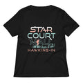 Starcourt Mall Women's V-Neck Tee Hoodie, Sweatshirt | CoreVibeTees.com (Image 1)