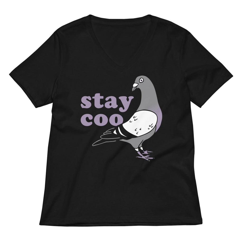 Stay Coo Women's V-Neck Tee Hoodie, Sweatshirt | CoreVibeTees.com (Image 1)