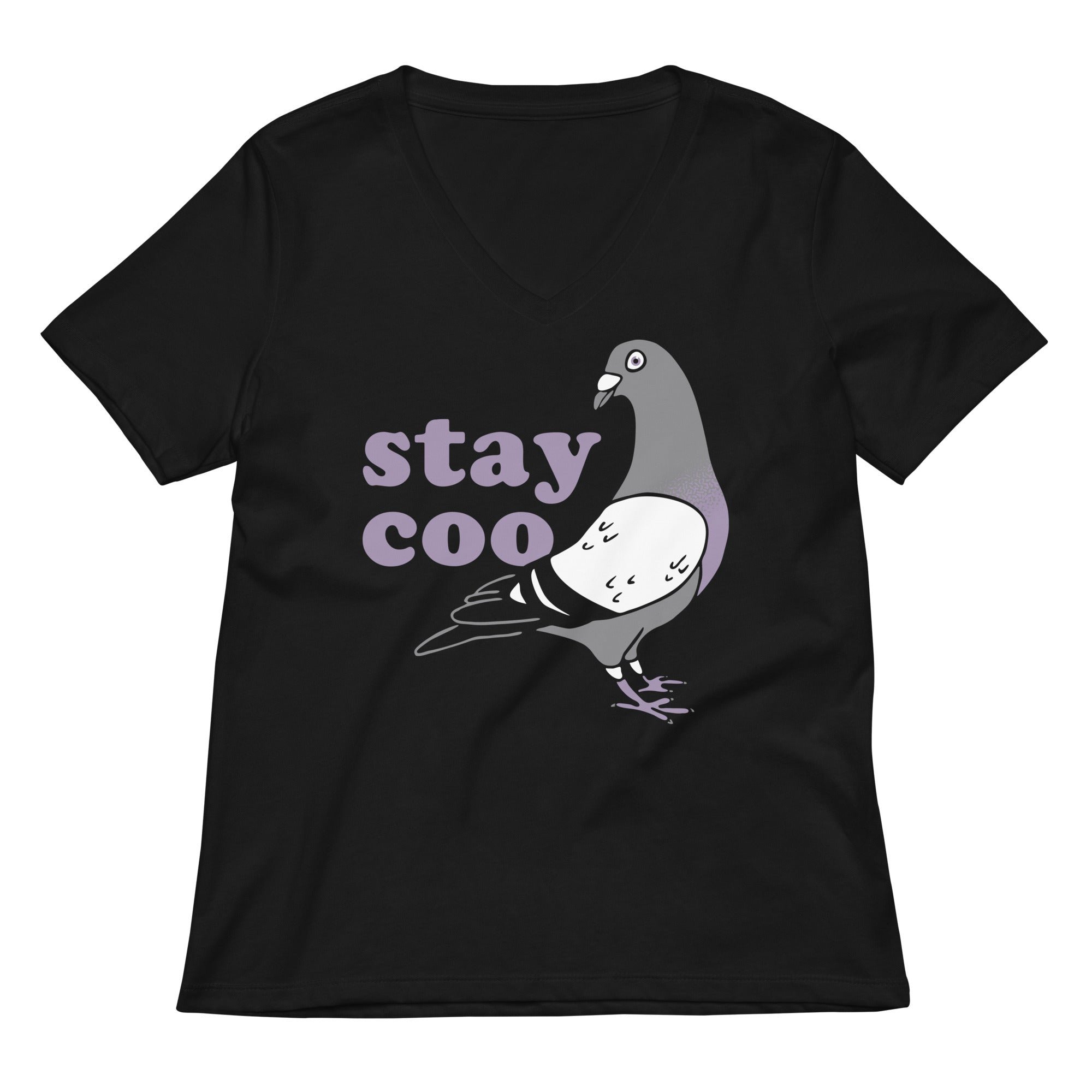 Stay Coo Women's V-Neck Tee Hoodie, Sweatshirt | CoreVibeTees.com (Image 1)