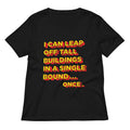 Tall Buildings In A Single Bound Women's V-Neck Tee Hoodie, Sweatshirt | CoreVibeTees.com (Image 1)