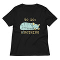 To Do: Nothing Women's V-Neck Tee Hoodie, Sweatshirt | CoreVibeTees.com (Image 1)