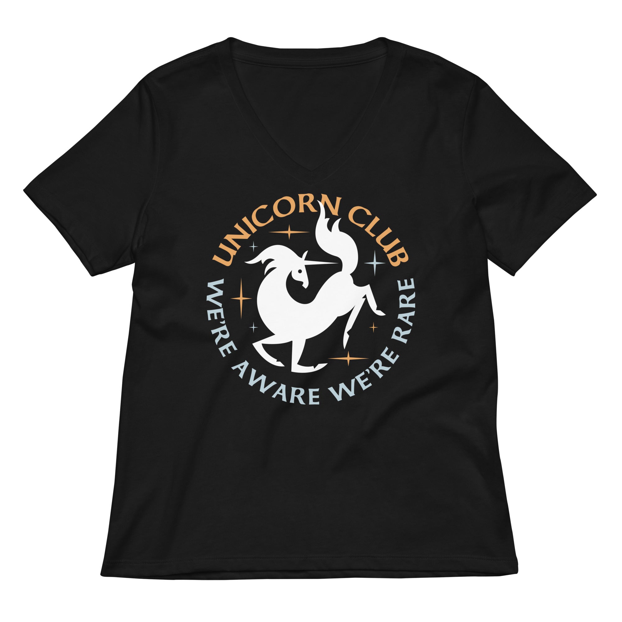 Unicorn Club Women's V-Neck Tee Hoodie, Sweatshirt | CoreVibeTees.com (Image 1)