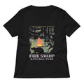 Fire Swamp National Park Women's V-Neck Tee Hoodie, Sweatshirt | CoreVibeTees.com (Image 1)