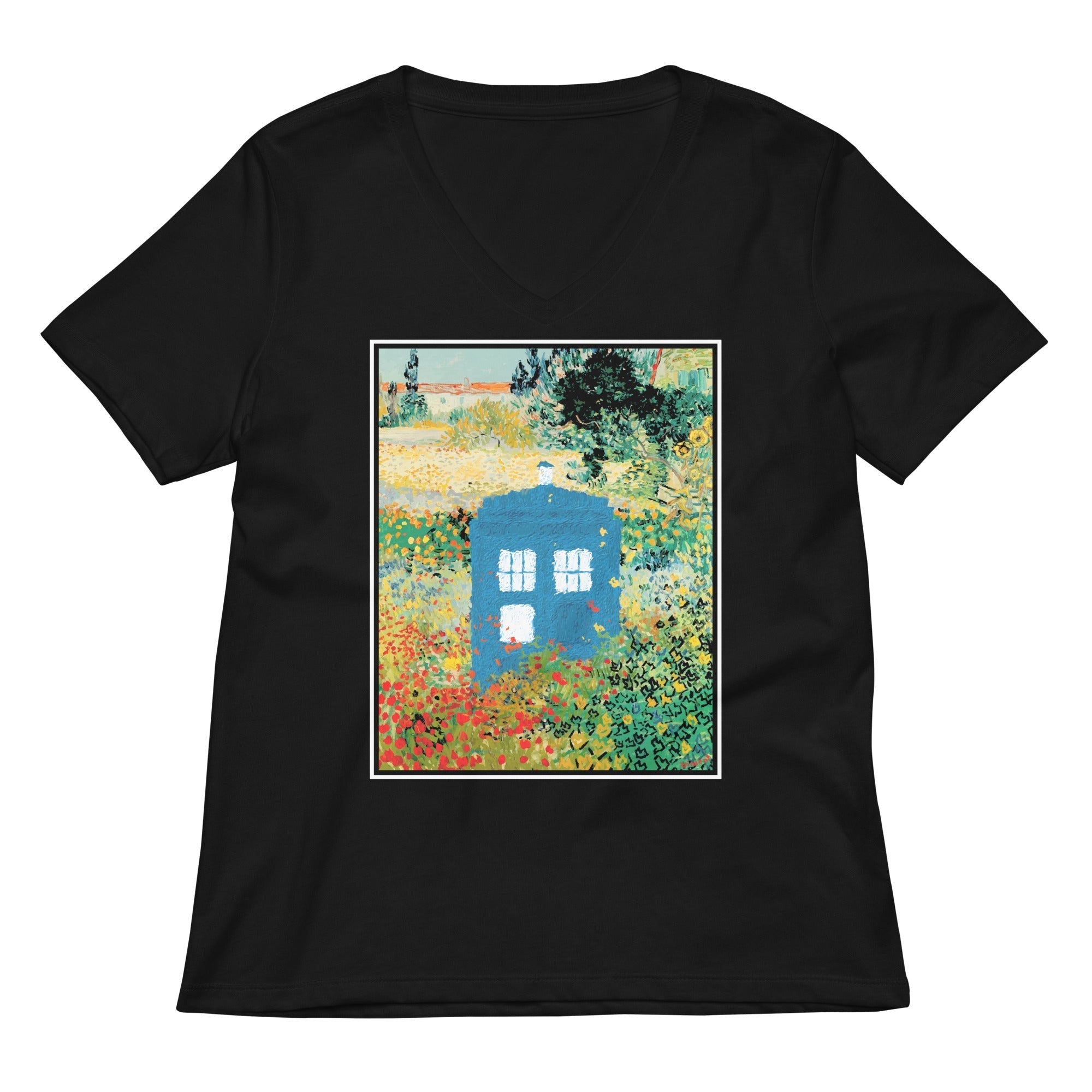 Garden In Bloom Women's V-Neck Tee Hoodie, Sweatshirt | CoreVibeTees.com (Image 2)