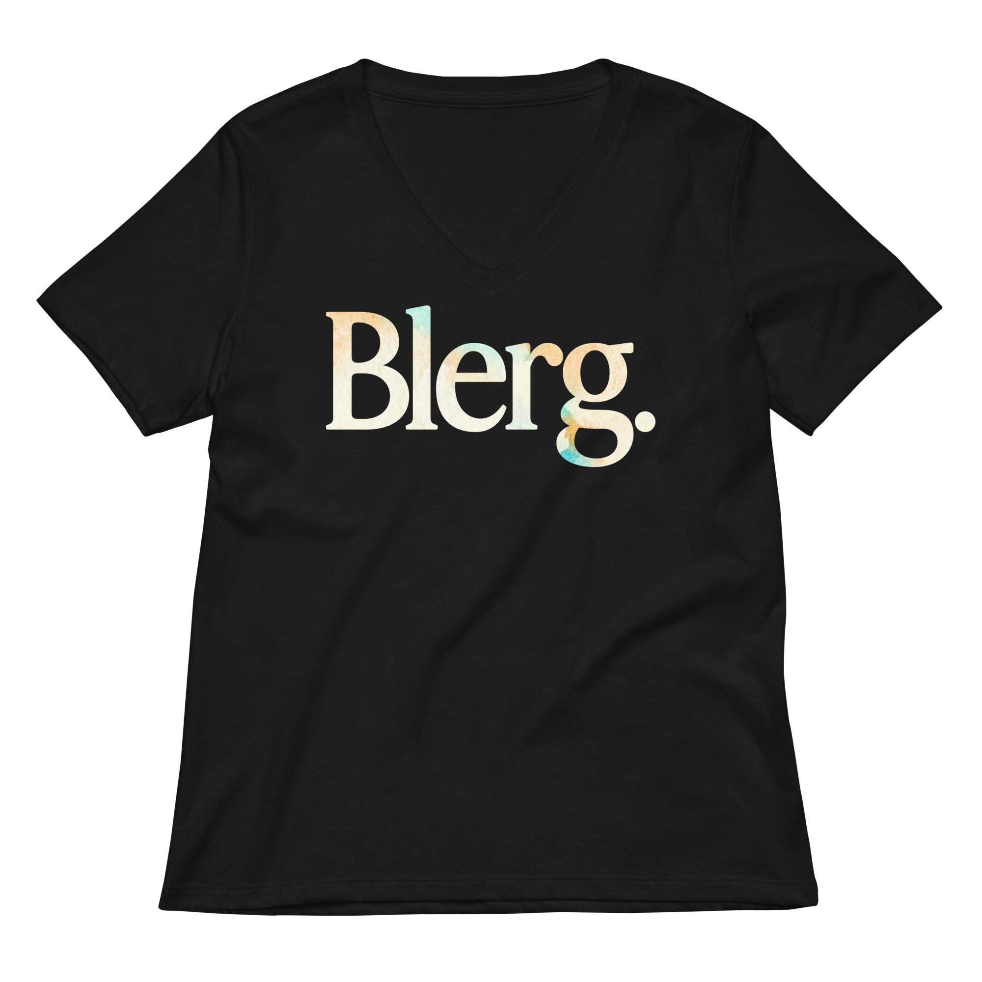 Blerg Women's V-Neck Tee Hoodie, Sweatshirt | CoreVibeTees.com (Image 2)