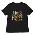 I'm Your Huckleberry Women's V-Neck Tee Hoodie, Sweatshirt | CoreVibeTees.com (Image 1)