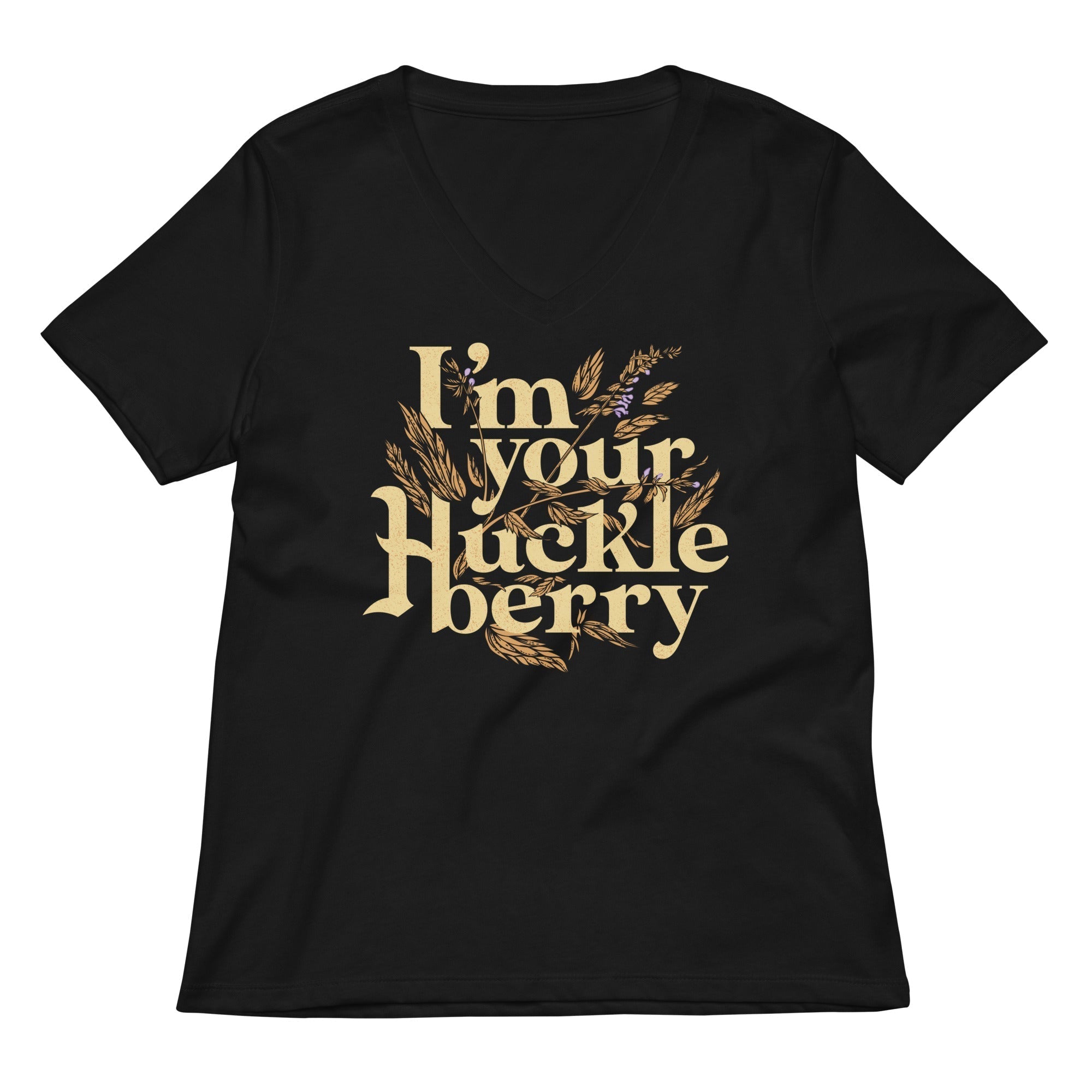 I'm Your Huckleberry Women's V-Neck Tee Hoodie, Sweatshirt | CoreVibeTees.com (Image 1)